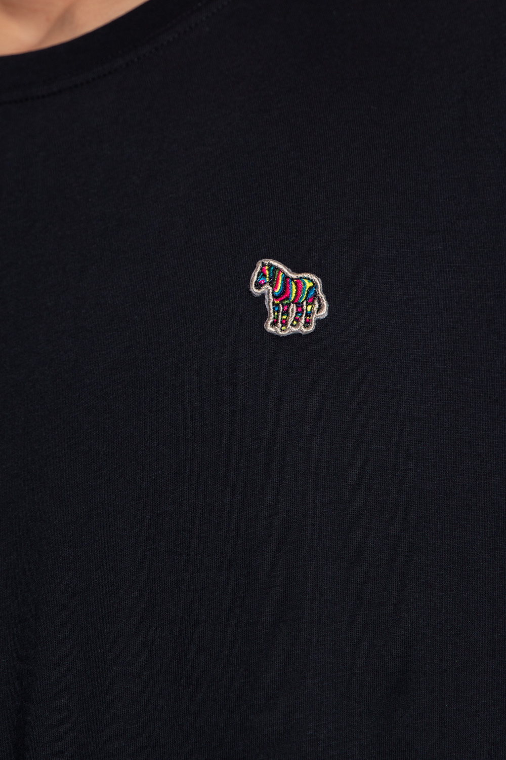 Navy blue T-shirt with patch PS Paul Smith - Vitkac Canada